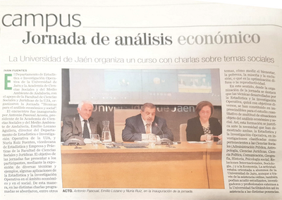 Antonio Pascual Acosta, Emilio Damián Lozano Aguilera y Nuria Ruiz Fuentes.